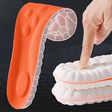 Soft High Elasticity Latex Sport Insoles for Arch Support Shock Absorption