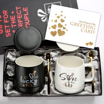Bald to be Mr and Mrs Tassen Set Paare Kaffeetassen Geschenke 14oz - Verlobungsgeschenke