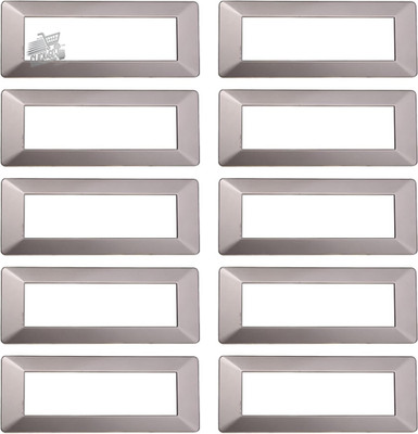10 Compatible Vimar Plana 7 Seater Modules Plates - Titanium Color Technopolymer