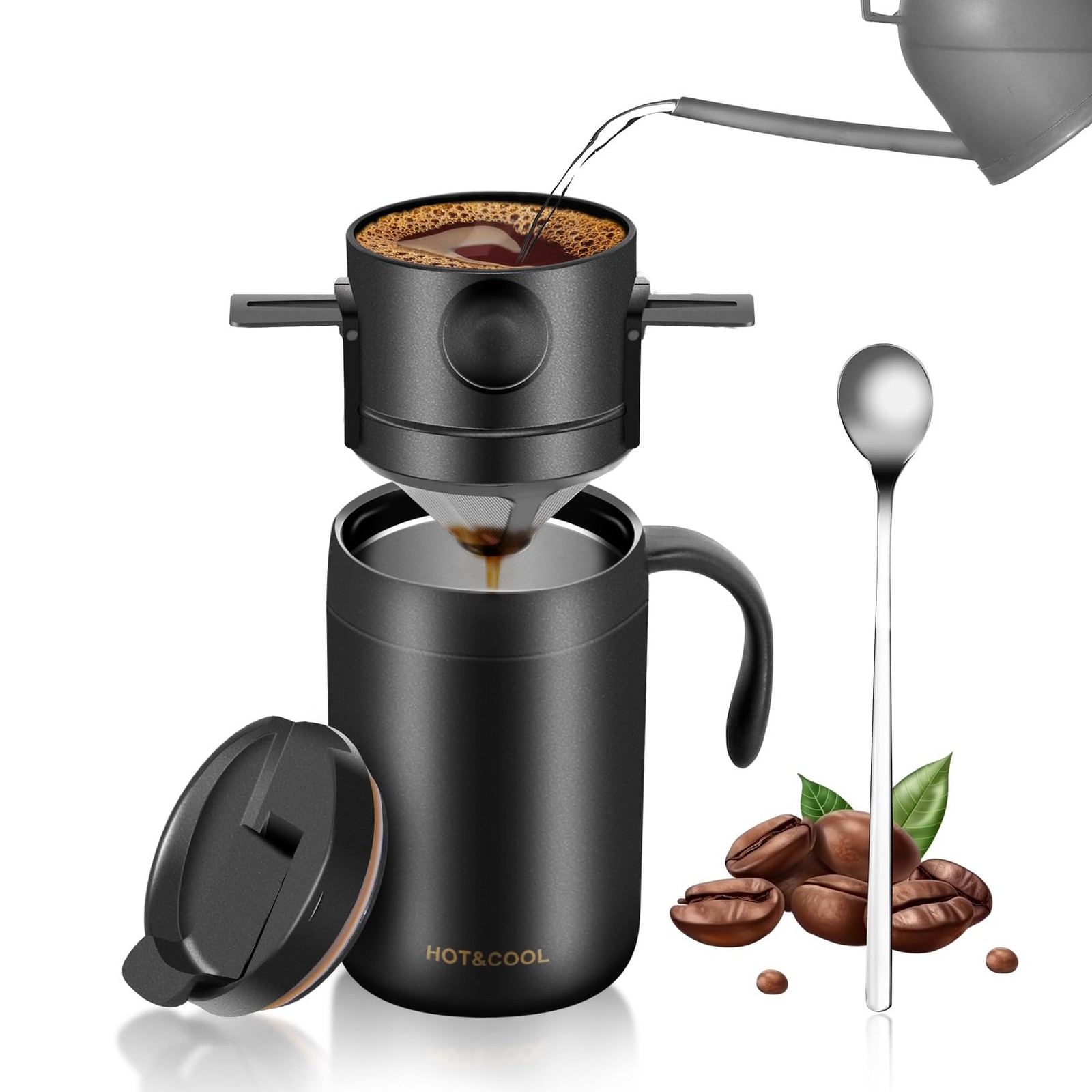 Pour Over Set，camp Black