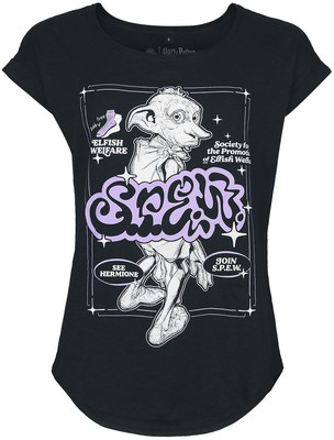Harry Potter T-Shirt Damen Dobby schwarz Fan-Merch, Filme