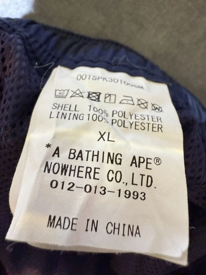 Pantalones cortos de playa A Bathing Ape azul camuflaje XL-383 Foto 2 de 4