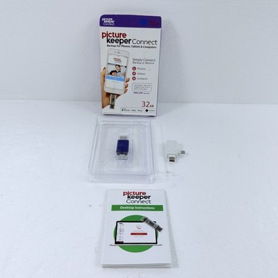 Picture Keeper Connect 32GB Photo Backup Drive iPhone Android Computer New