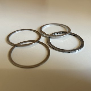 4 Spacer Shimano Zahnkranz Kassette HG silber