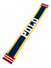 Polo Ralph Lauren Varsity Logo Knit Scarf Navy Yellow Red One Size