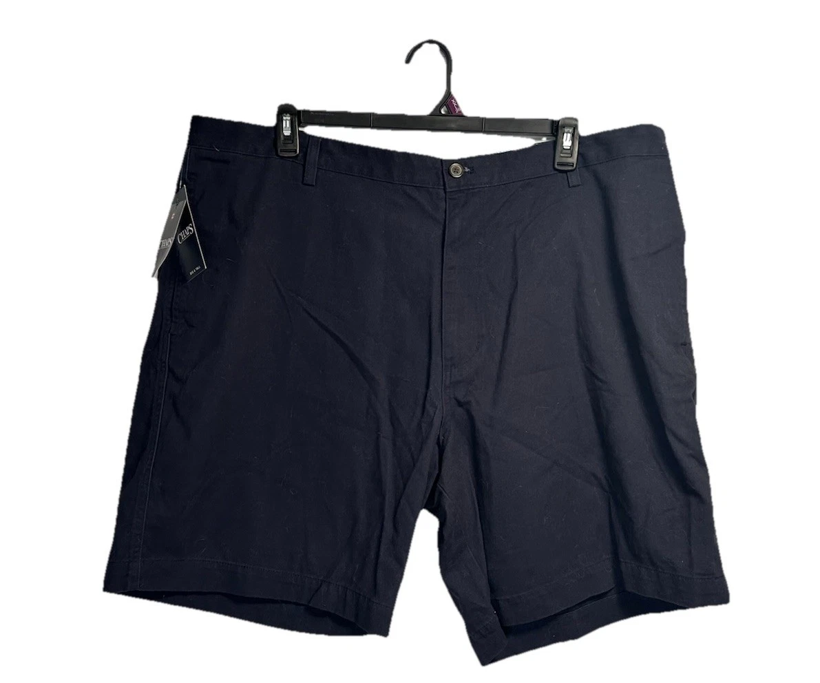 New Chaps Washed Twill Chino Shorts Men’s 44 Navy Blue Preppy Casual 9” Inseam