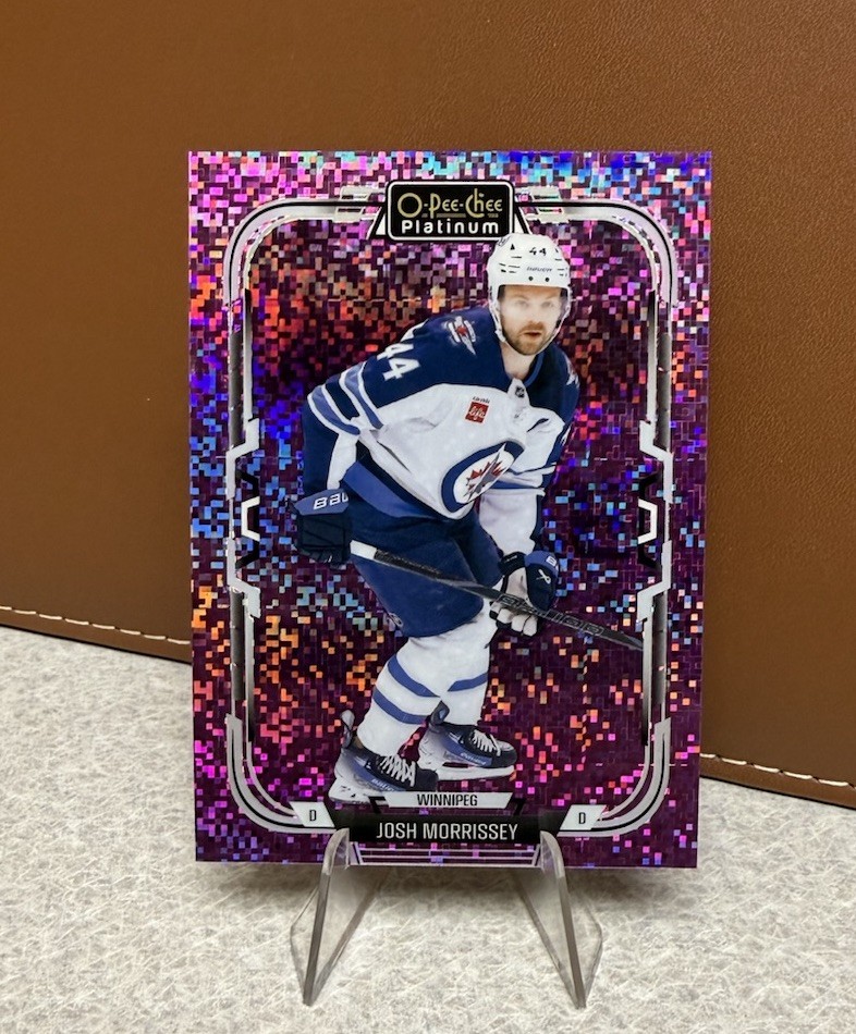 Josh Morrissey 2025-26 O-Pee-Chee Platinum #158 Violet Pixels /299 Jets