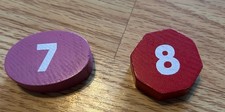 Melissa and Doug Shape Sorting Clock Wooden Replacement Numbers/ Shapes  7  8