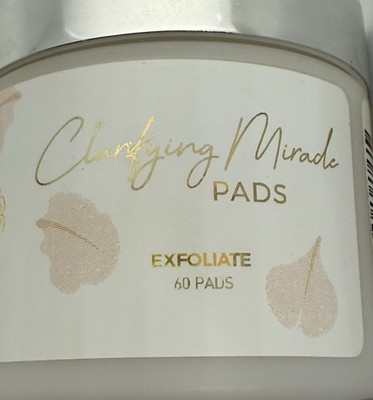 Clarifying Cleansing EXFOLIATE PADS 60 COUNT DERMABLESS WITH 10% GLYCOLIC ACID