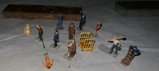 Vintage Walter Merten West-Berlin Box Figurenset Marmoriert Tablett 12 Figuren