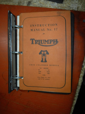 1956 TRIUMPH B RANGE 5T 6T T100 110 120 TR5 TR6 SERVICE INSTRUCTION MANUAL 17