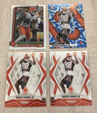 2025 Topps Chrome Harold Fannin Jr Refractor Lot  Mosaic Blue Reactive & 2 Base
