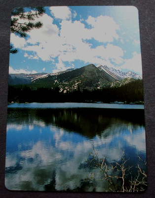 1 Single Wide Swap Playing Card ROCKY MOUNTAIN NAT L  PARK Hallett Peak Colorado