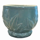 Vintage McCoy Leaves & Berries Jardiniere Planter Matte Green 7" Not Marked