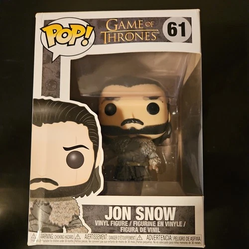 Funko Pop! Vinyl Figure Game of Thrones Jon Snow #61 Black Gray Television