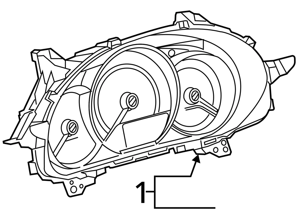 Medidores de painel de instrumentos velocímetro Toyota Corolla 2014-2016 LY907 - Imagem 4 de 4