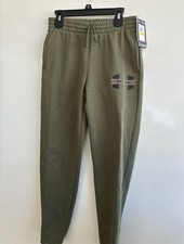 Under Armour Boys Rival Fleece Colorblock Logo Joggers - Olive Green Size YM