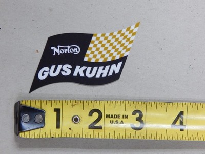 GUS KUHN NORTON CAFE RACER DECAL MANX COMMANDO ATLAS N15CS ES2 DUNSTALL WEBCO