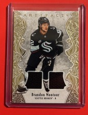 2025-26 Upper Deck Artifacts #84 Brandon Montour Gold Materiel 017/299  093/299