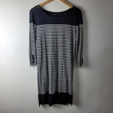Massimo Dutti Damen Gr. S weiß dunkelblau ge...