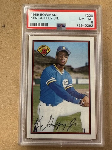 1989 Bowman Ken Griffey Jr. Rookie Card PSA 8!