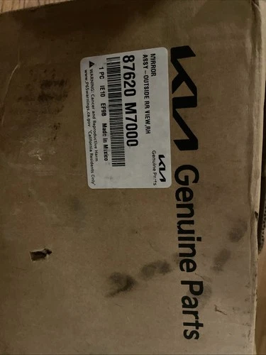 2021 Kia Forte RH Mirror No Mirror Or Cover (mirror Frame/housing Only)