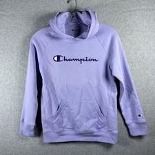 Champion Hoodie Girls Lavender Large Hooded Pullover Sweatshirt