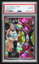 2024 Select WNBA Premier Level Pink Ice Prizm Angel Reese PSA 10 Rookie RC 0s2