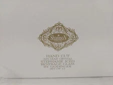Shannon Crystal 12 Iced Tea Glasses - STEPHANIE by Godinger 9 Oz 24% Lead Crysta