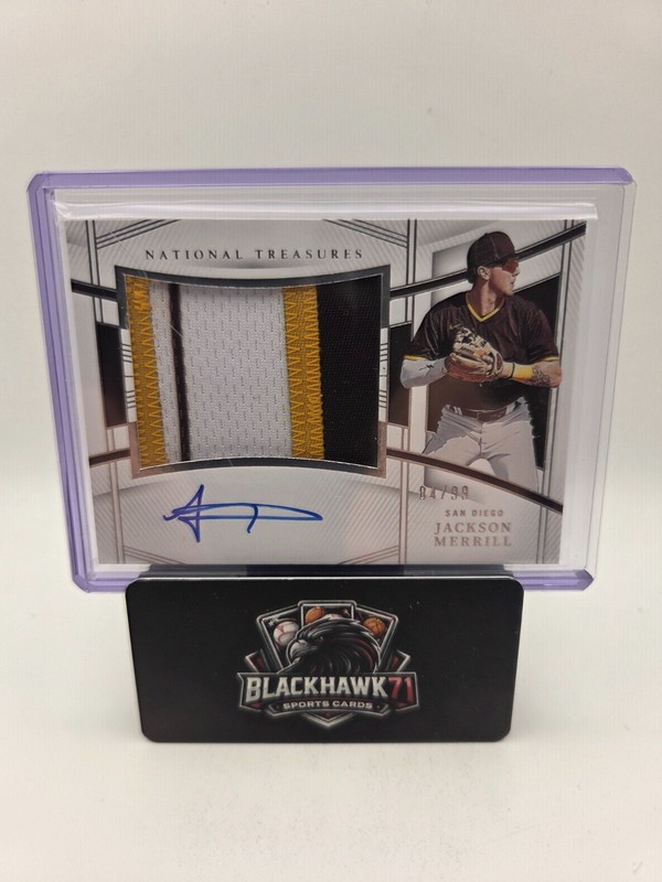 2023 National Treasures Rookie Patch Auto Jackson Merrill 84/99