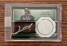 2025 Topps Five Star Silver Signature Junior Caminero Emerald 13/15