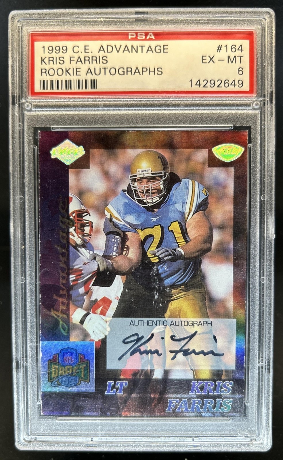 Kris Farris Collector's Edge Advantage Rookie Autographs #164 Rookie Autographs