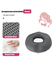 Memory Foam Donut Seat Cushion Pillow For Tailbone Sciatica and Hip Pain Press