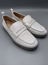 Vionic Chantel Penny Loafer Silver Sparkle Leather Slip On Shoes-women s 8- New