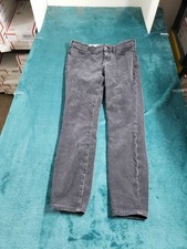 Pilcro Jeans Size 26 Women Gray Stretch Corduroy High Rise Skinny Crop Ankle