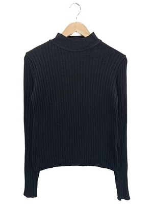 KOTON Feinstrickpullover Damen Pullover Gr. DE 38 schwarz Casual-Look