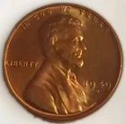 1949 D Gem BU Red From OBW US Lincoln Wheat Cent Penny Golden Color Free Post