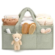 Baby Nappy Caddy Organiser New Born Baby Essentials For New Mum Changing Basket