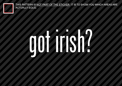 (2) GOT IRISH Sticker Decal notre dame ireland - Bild 1 von 1