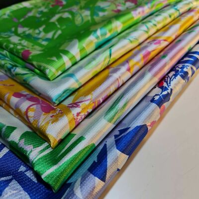Seidiger Satin Kleid Handarbeit Stoff Blumen Drapierung Kleid Handwerk Quilten Material 58''
