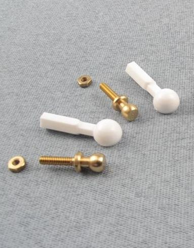 Radioactive Nylon Ball Joint Link Set for M2 2mm Rod (2) For RC Model Plane