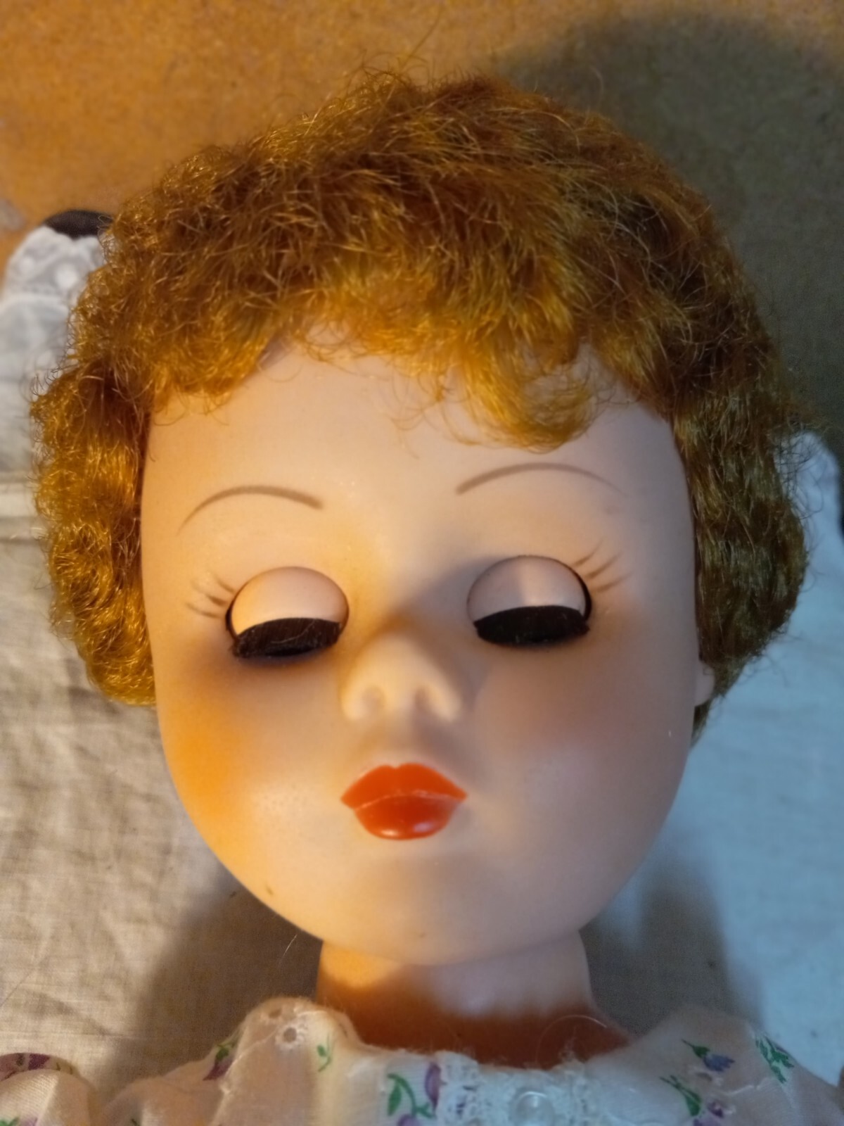 VINTAGE SAYCO Hard Plastic DOLL 22" SLEEPY EYES BLONDE  