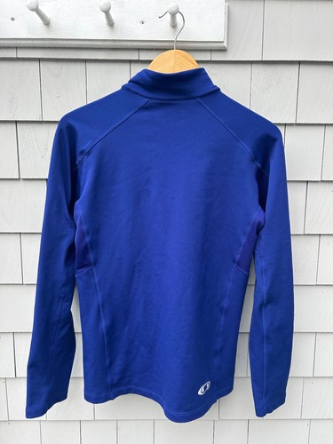 Men's Salomon Fleece Jacket Blue ActiTherm Medium MidLayer - Picture 3 of 3