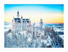 Rompecabezas Pintoo 300 Piezas Plástico Invierno Castillo Neuschwanstein 24 x 31 cm