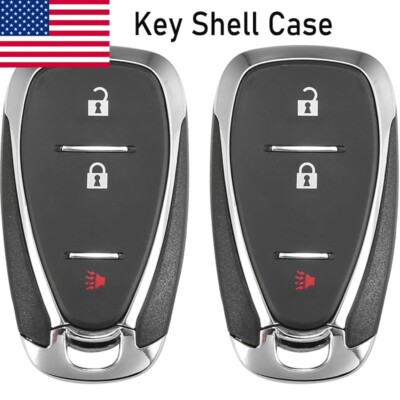 2 Smart Remote Key Case Shell Cover Fob 3Buton for Chevrolet Spark Sonic Equinox