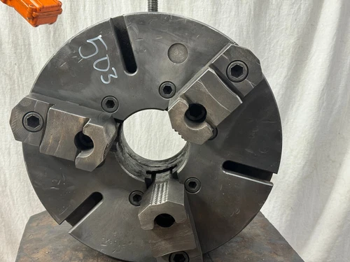 Buck Chuck ajust true 15" 3 Jaw 2pc T&G 4" Bore d8 Adapt Flat Back mt 2154XR 503