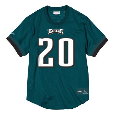 Mens Mitchell & Ness NFL N&N Mesh Crew Neck Philadelphia Eagles 2003 Brian Dawki