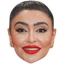 Tarina Patel Lipstick Celebrity Mask, Flat Card Face, Fancy Dress Mask
