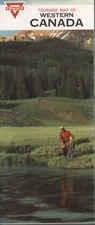 1967 Conoco Road Map: Western Canada NOS