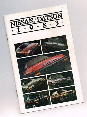 1983 NISSAN Brochure: SENTRA,PULSAR,MAXIMA,200-SX,280-ZX,PickUp